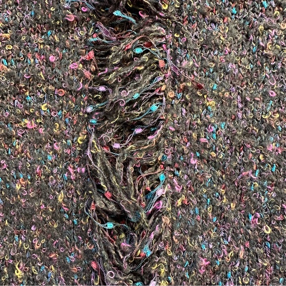 Coldwater Creek fringe trimmed purple cardigan - Picture 3 of 6